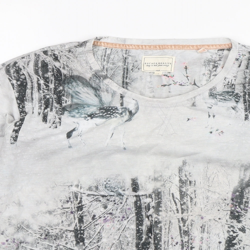 NEXT Womens Grey   Basic Blouse Size S  - loungewear