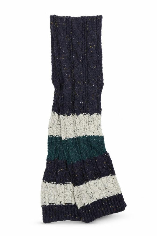 Marks & Spencer Unisex Blue Striped  Scarf Scarves & Wraps Size Regular  - Ages 6-10