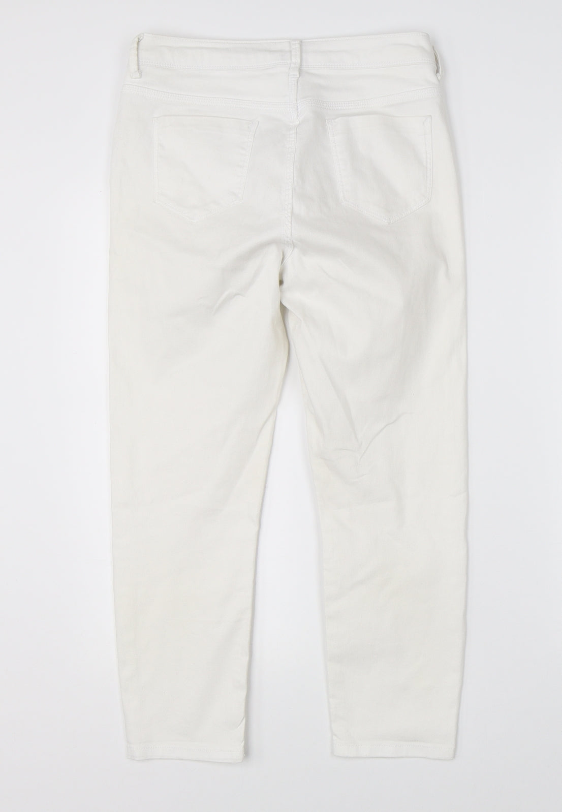 Marks & Spencer Womens White   Straight Jeans Size 8 L22 in
