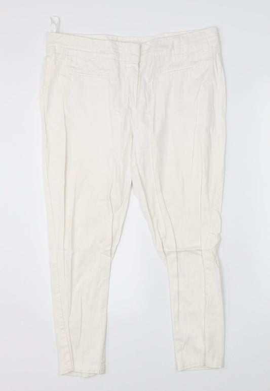 Preview Womens White   Dress Pants Trousers Size 16 L21 in