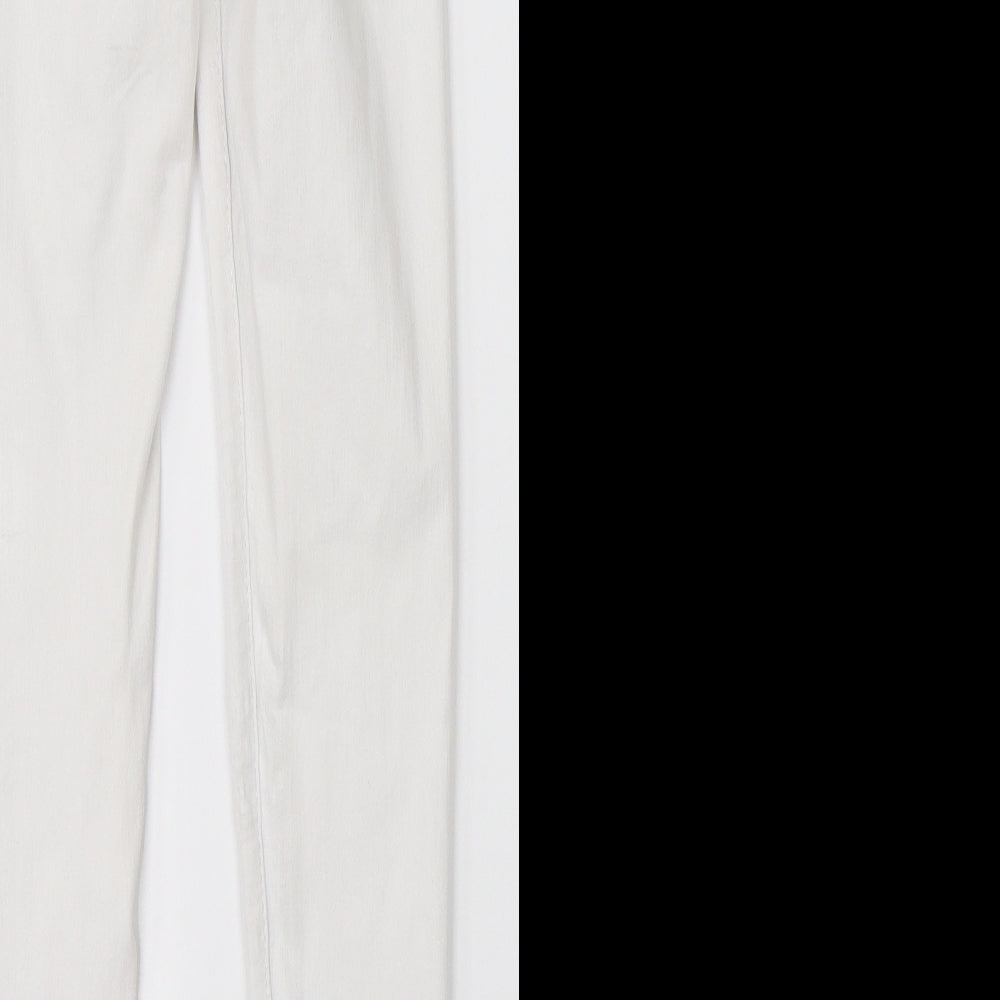 Topshop Womens White  Denim Skinny Jeans Size 28 in L32 in