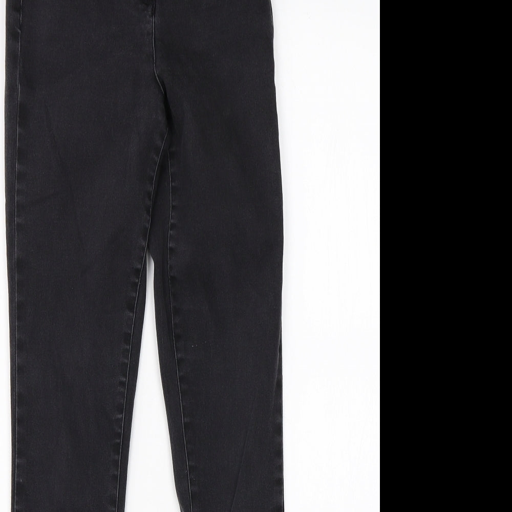 Preworn Womens Black  Denim Skinny Jeans Size 8 L26 in