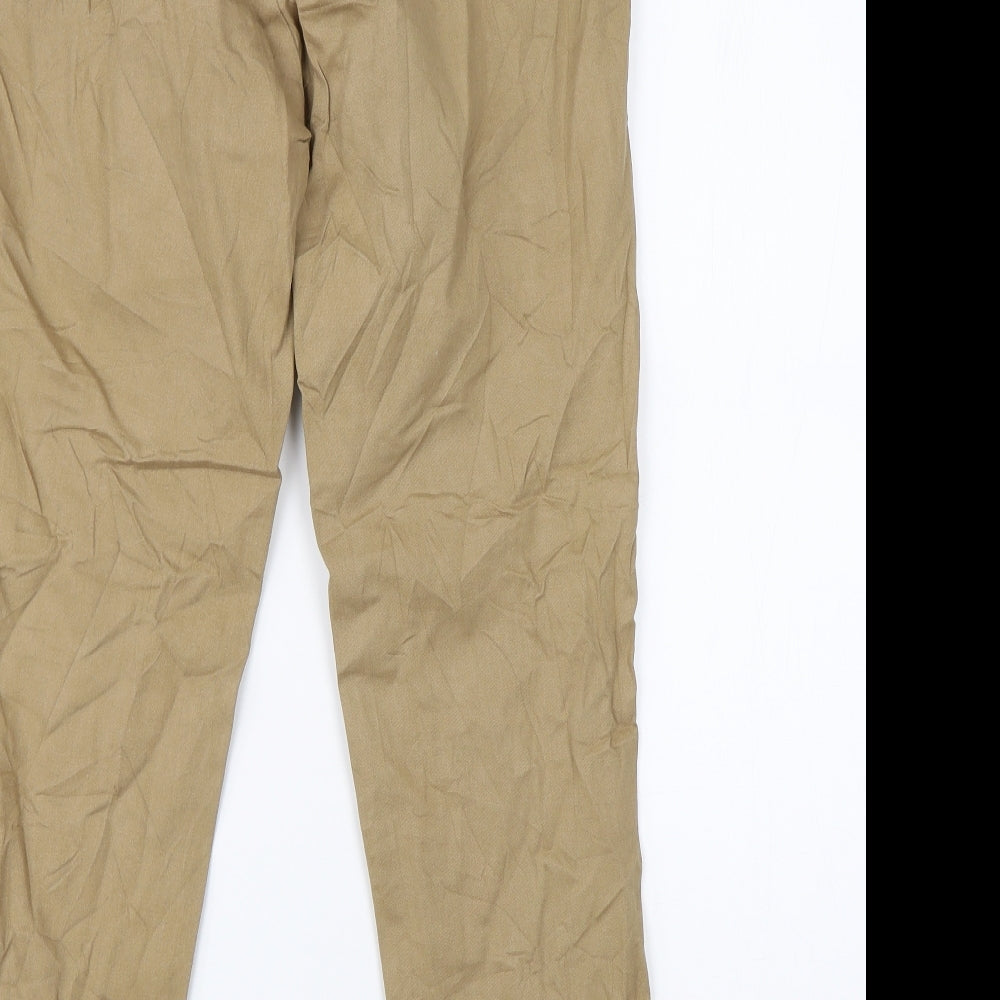 Stradivarius Womens Brown   Chino Trousers Size 8 L24 in