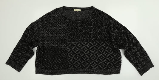 Staring at Stars Womens Black   Pullover Jumper Size L