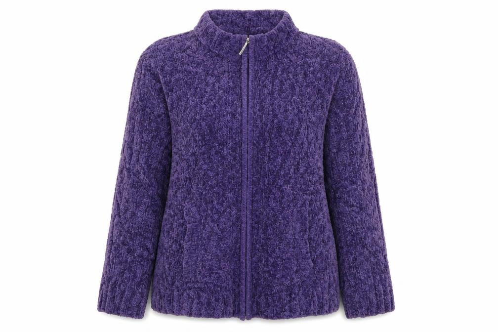Bonmarché Womens Purple Jacket Coatigan Size M