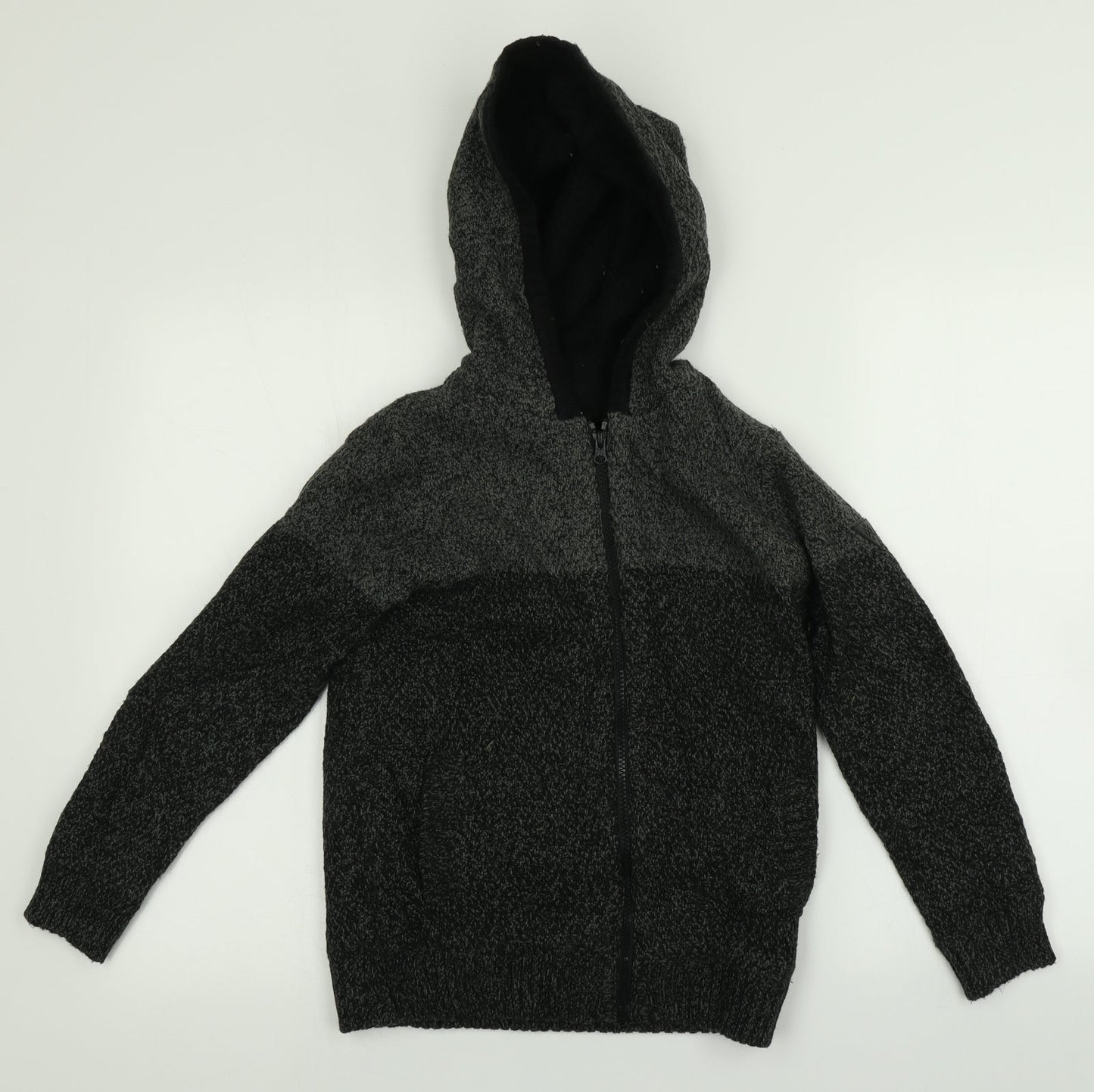F&F Boys Grey   Full Zip Hoodie Size 9-10 Years