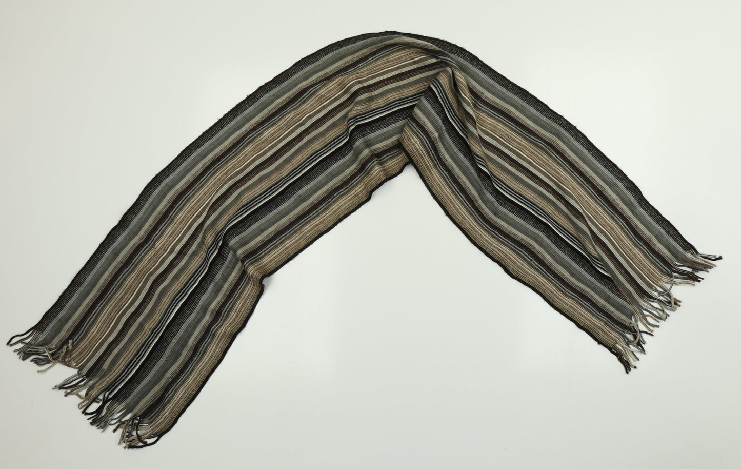 Lakeland Unisex Multicoloured Striped  Scarf  Size Regular