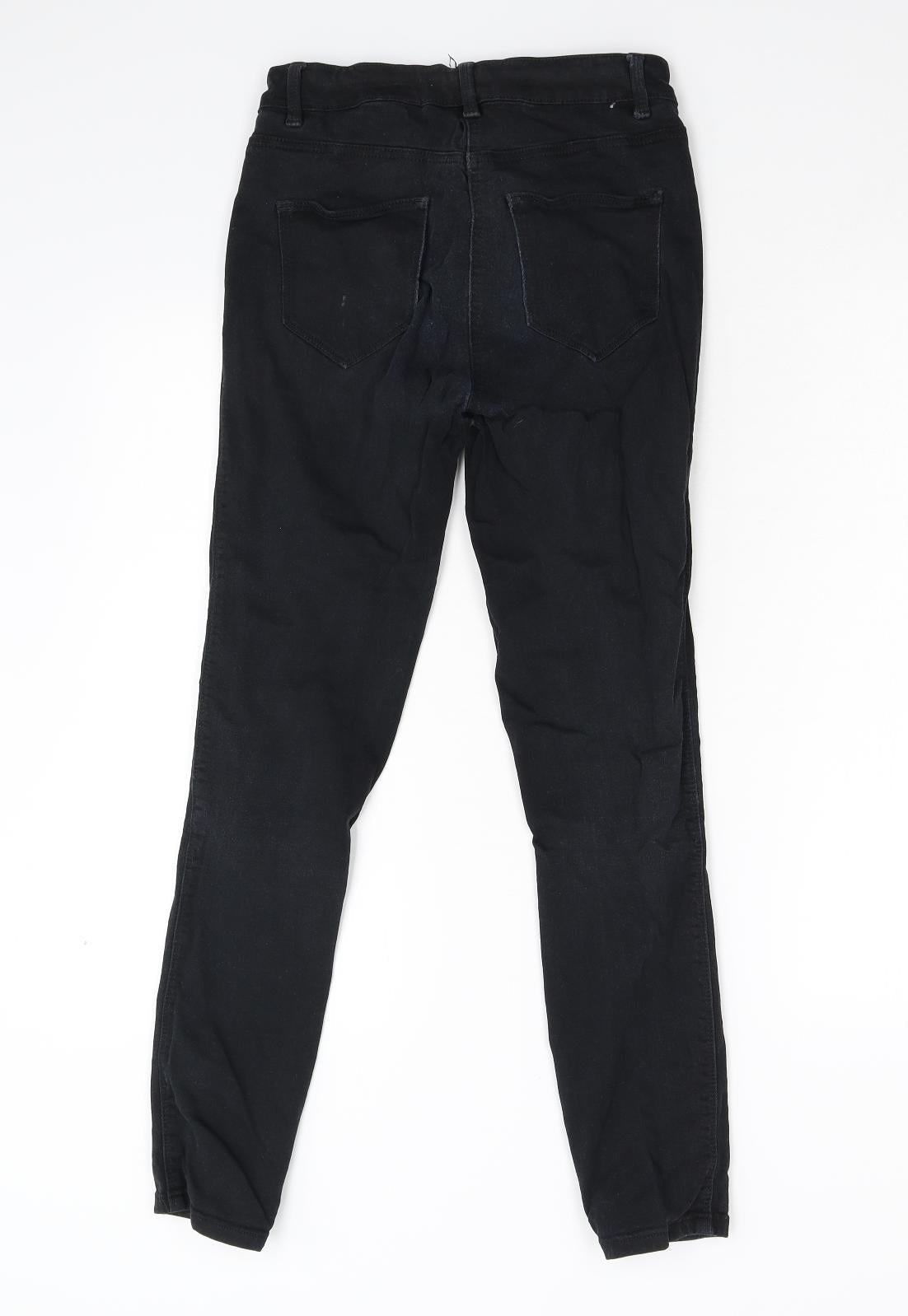 NEXT Womens Black  Denim Skinny Jeans Size 10 L27 in