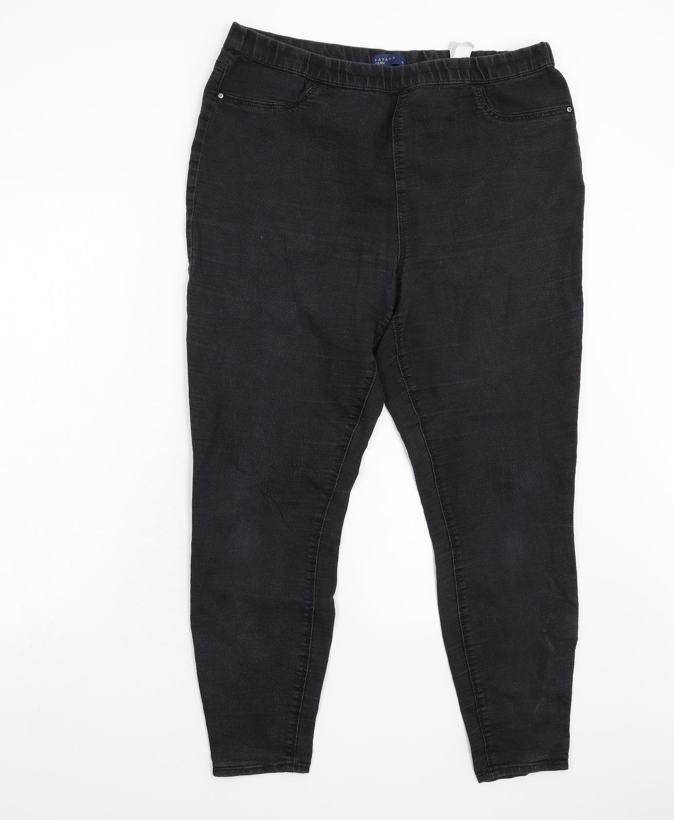 Matalan Womens Black  Denim Jegging Jeans Size 16 L28 in
