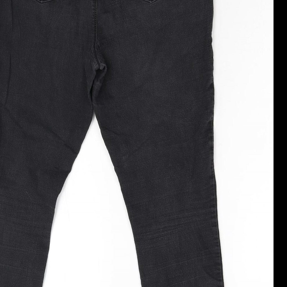 Matalan Womens Black  Denim Jegging Jeans Size 16 L28 in