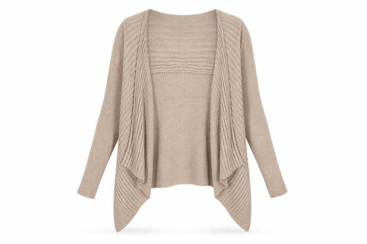 Marks & Spencer Womens Beige Striped  Cardigan Jumper Size 8