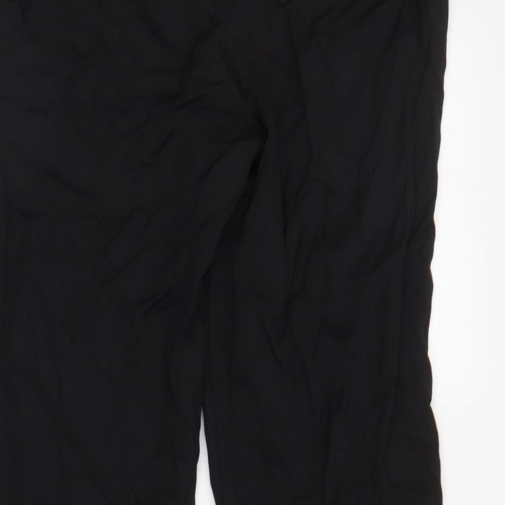 Preworn Womens Black   Trousers  Size 12 L28 in