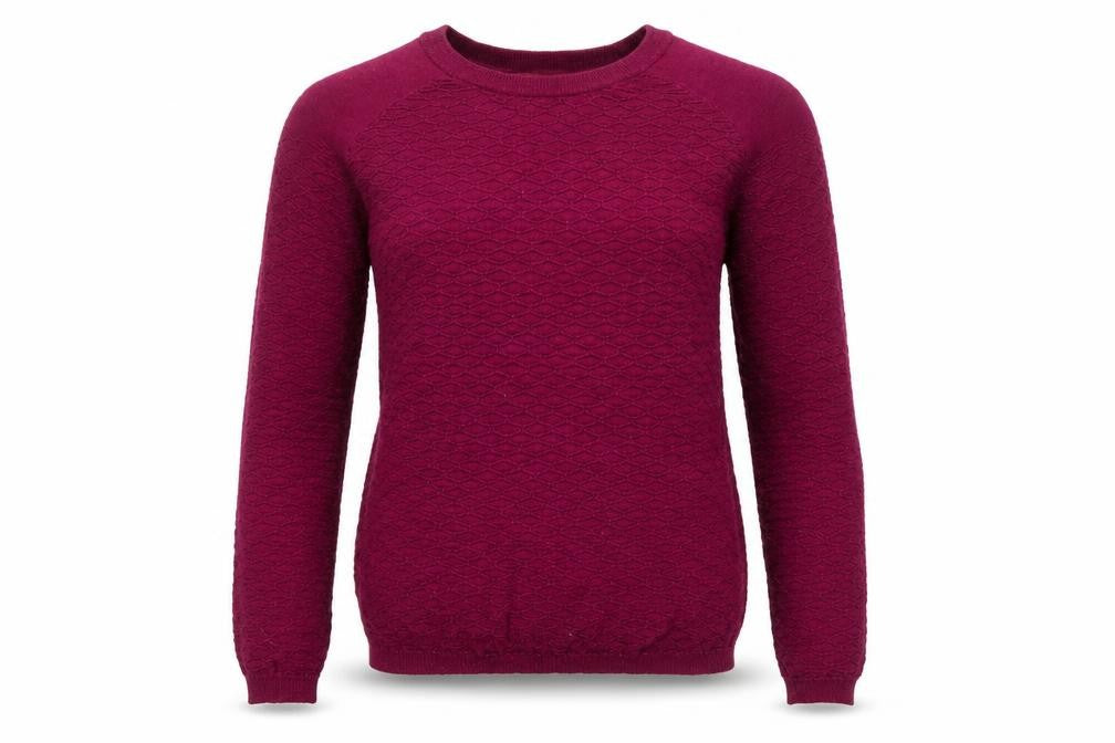 Next Womens Purple Argyle/Diamond  Pullover Jumper Size 8
