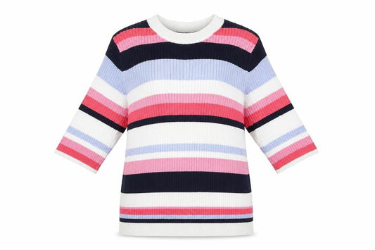 Marks & Spencer Womens Multicoloured Striped  Pullover Jumper Size 12