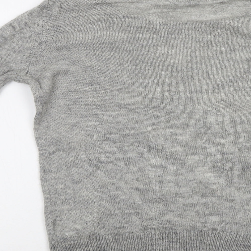 Dorothy Perkins Womens Grey  Knit Pullover Jumper Size 12