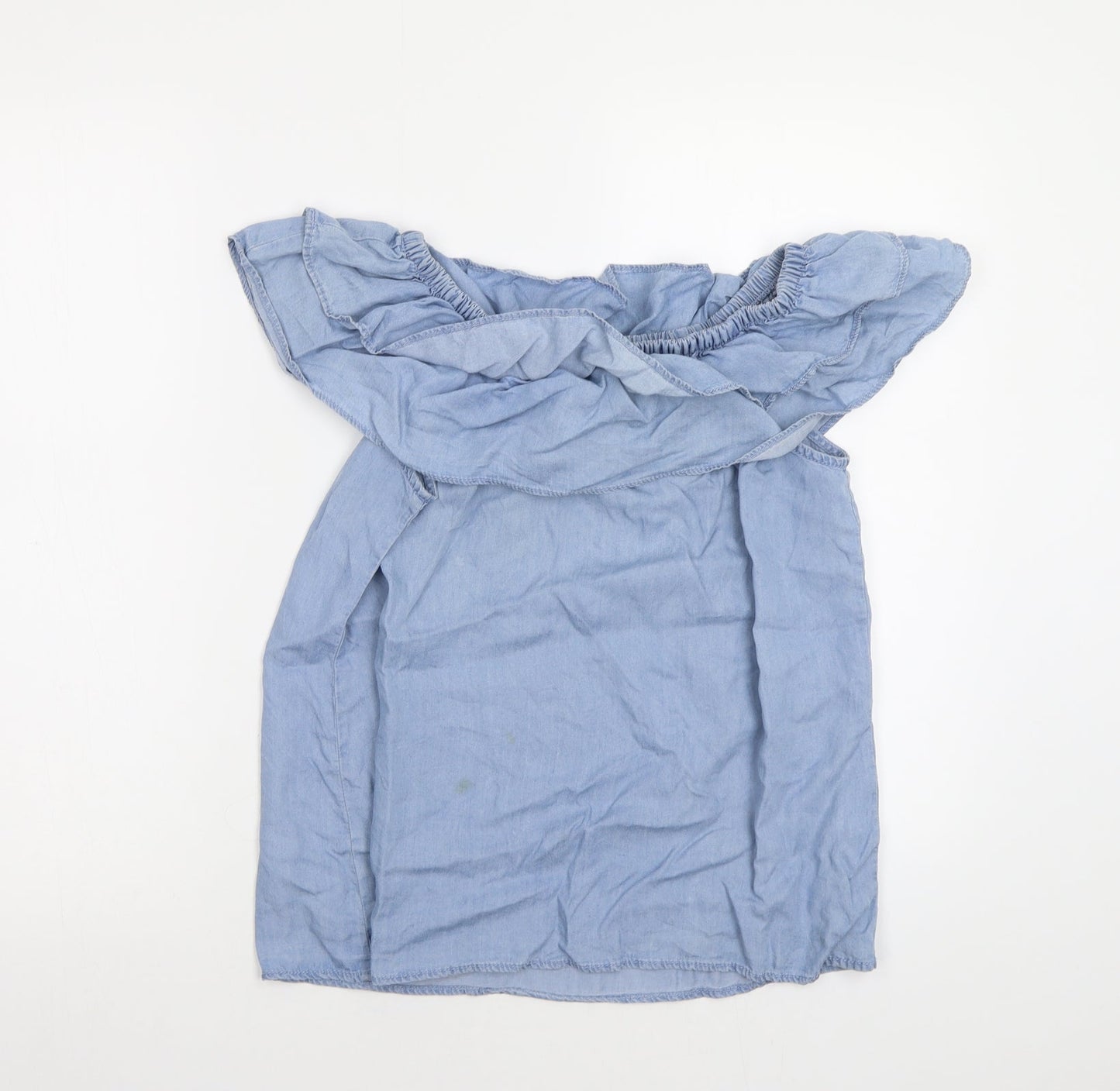Peacocs Womens Blue   Basic Blouse Size 12