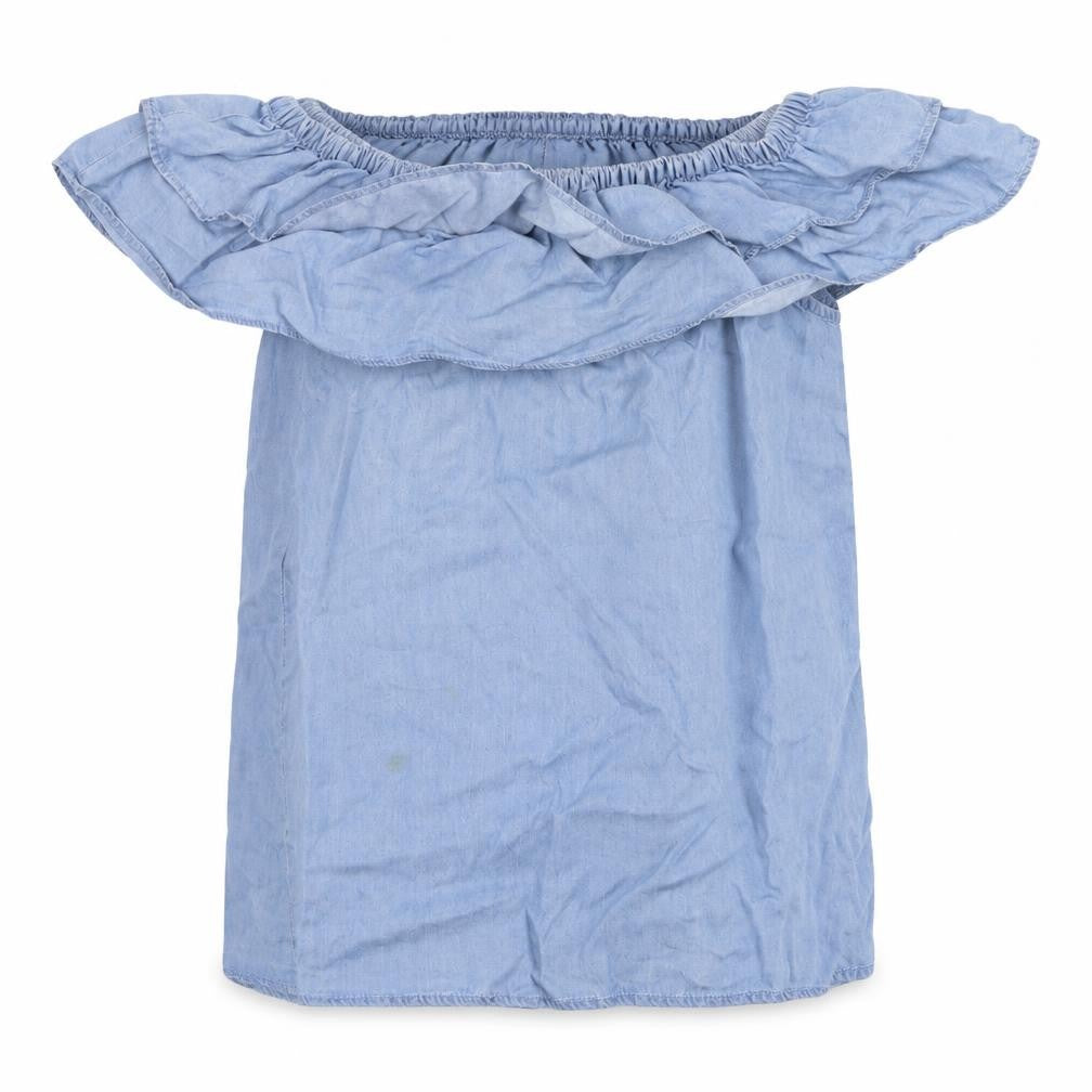 Peacocs Womens Blue   Basic Blouse Size 12