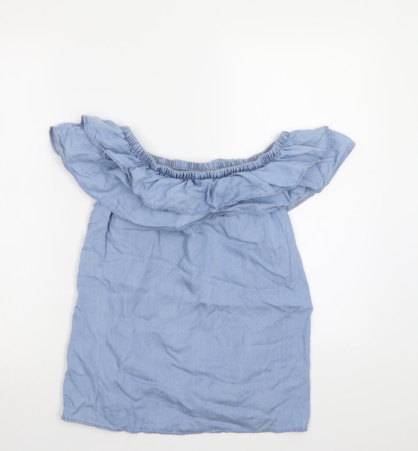 Peacocs Womens Blue   Basic Blouse Size 12