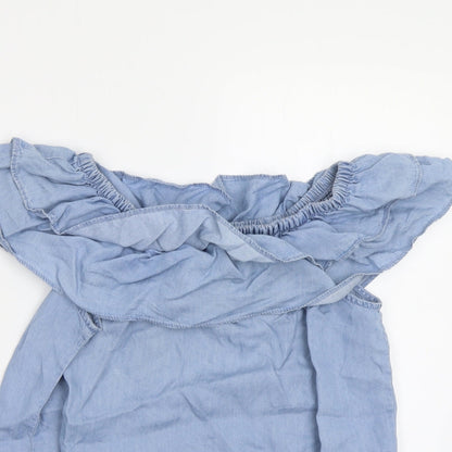Peacocks Womens Blue   Basic Blouse Size 12