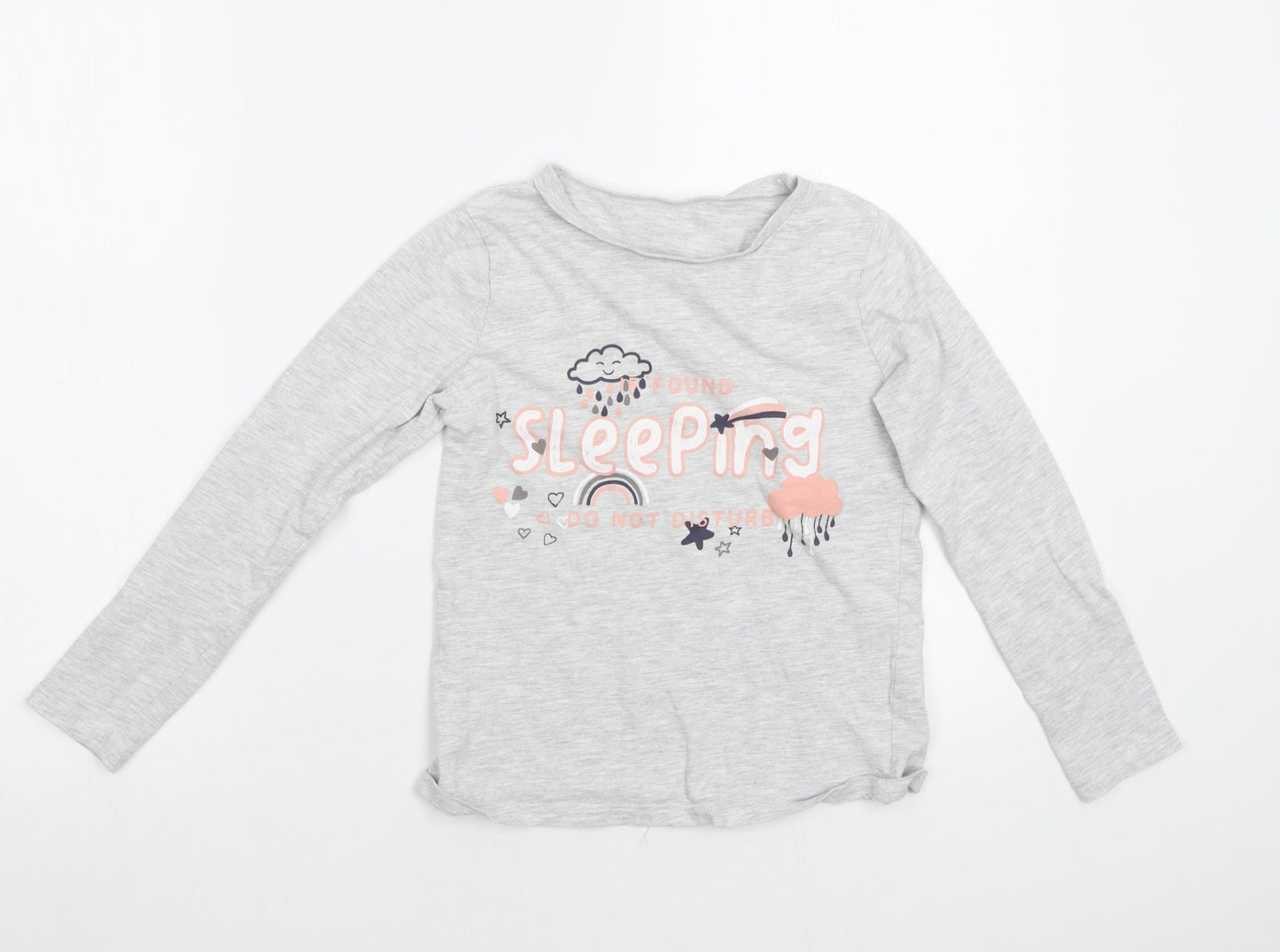 George Girls Grey   Top Pyjama Top Size 8-9 Years