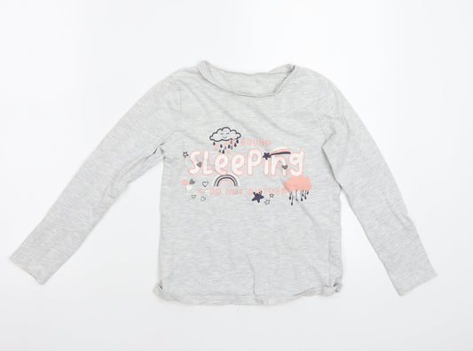 George Girls Grey   Top Pyjama Top Size 8-9 Years