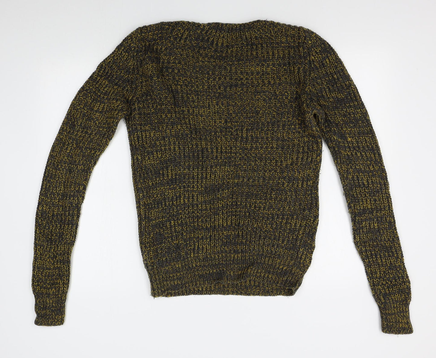 Brave Soul Mens Gold   Pullover Jumper Size XS