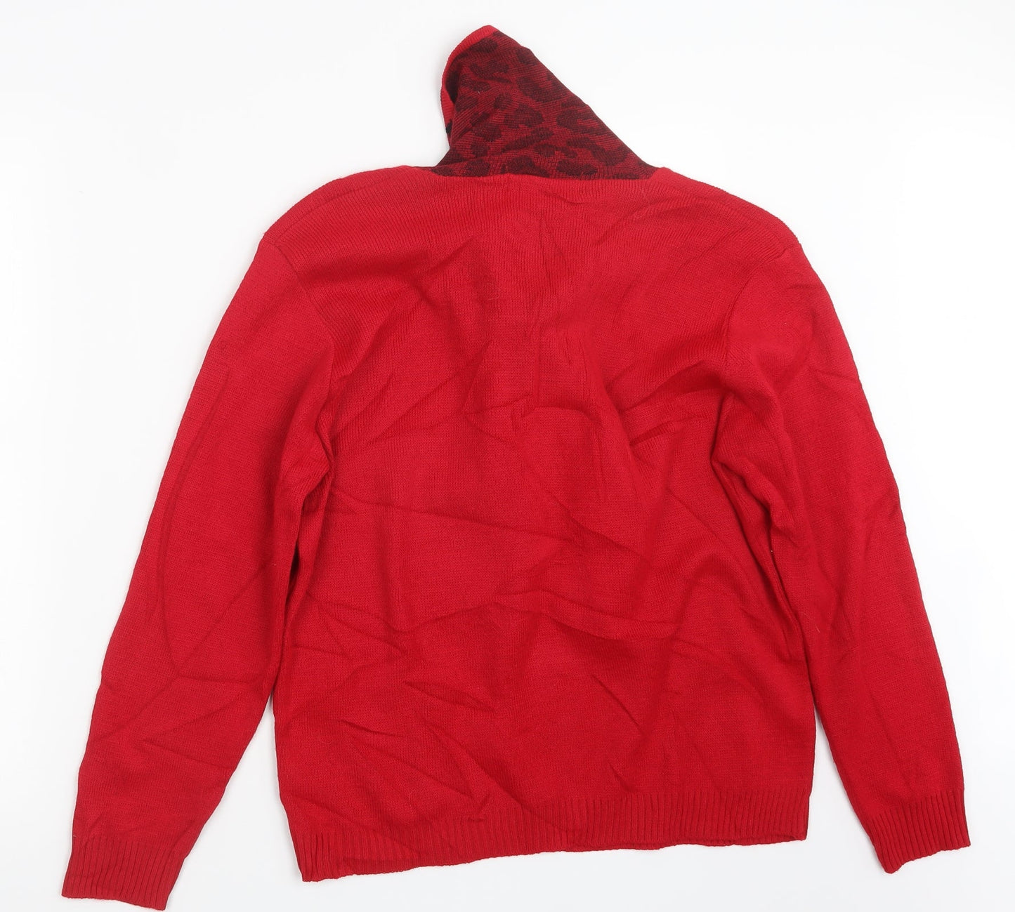 Autonomy Womens Red  Knit Pullover Jumper Size M