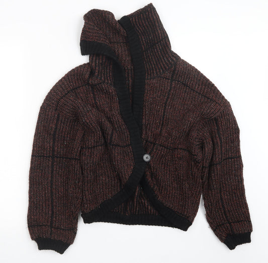 inp Womens Red  Knit Cardigan Jumper Size S