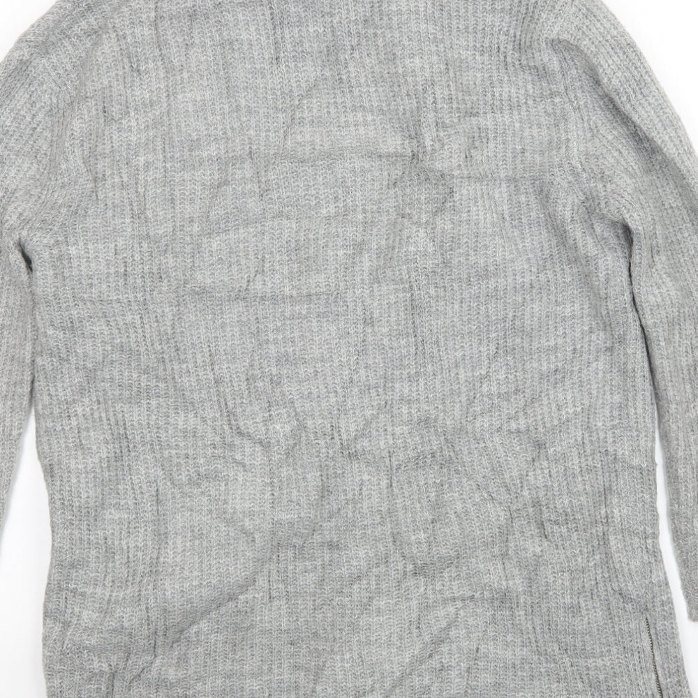 River Island Womens Grey  Knit Cardigan Jumper Size S