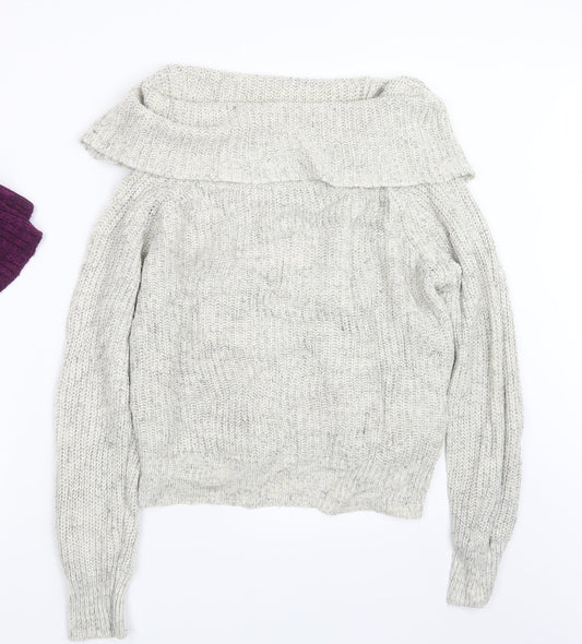 New Look Womens Beige  Knit Pullover Jumper Size M