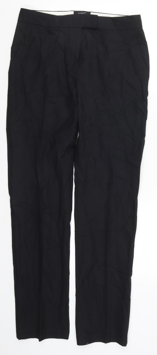Marks and Spencer Womens Black   Trousers  Size 8 L30 in