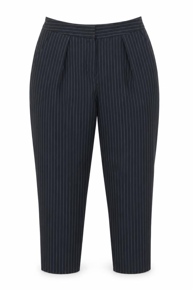 Tophop Womens Blue Striped  Dress Pants Trousers Size 8 L20 in