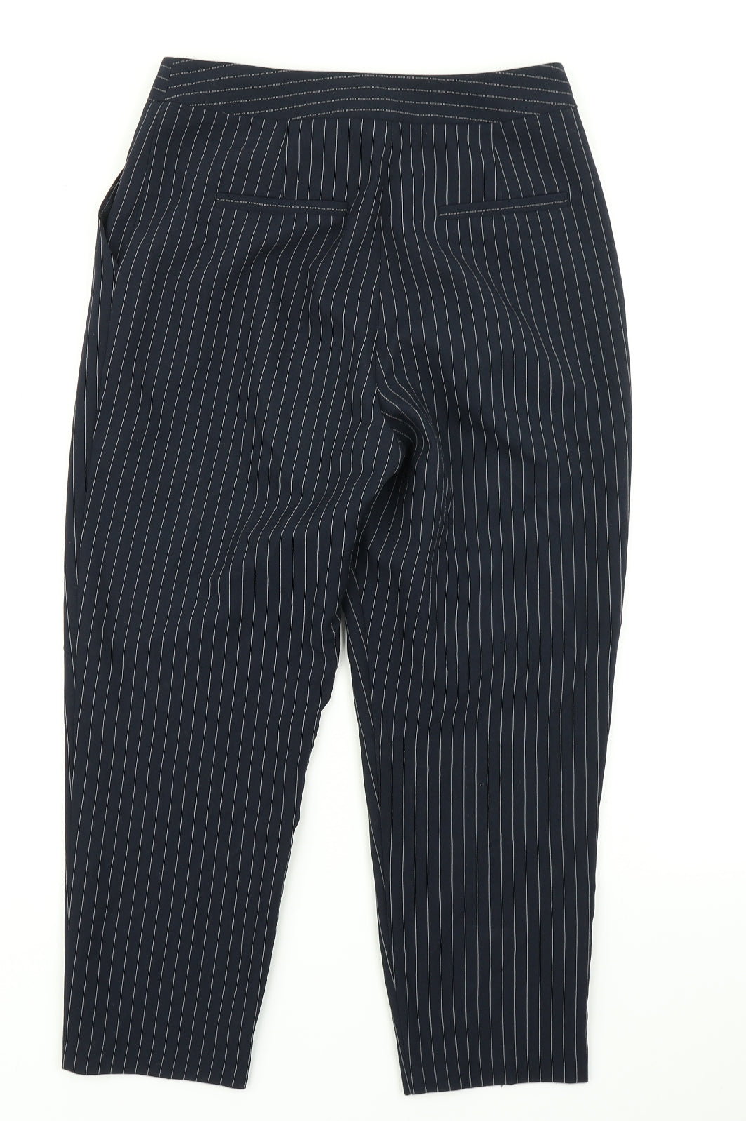 Tophop Womens Blue Striped  Dress Pants Trousers Size 8 L20 in