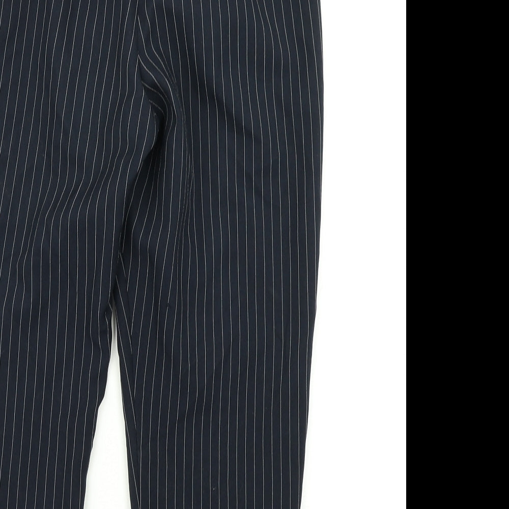 Tophop Womens Blue Striped  Dress Pants Trousers Size 8 L20 in