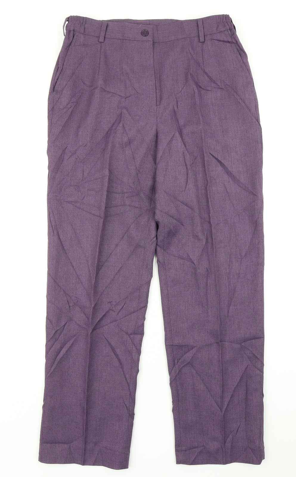 AproductZ Womens Purple   Dress Pants Trousers Size 12 L25 in