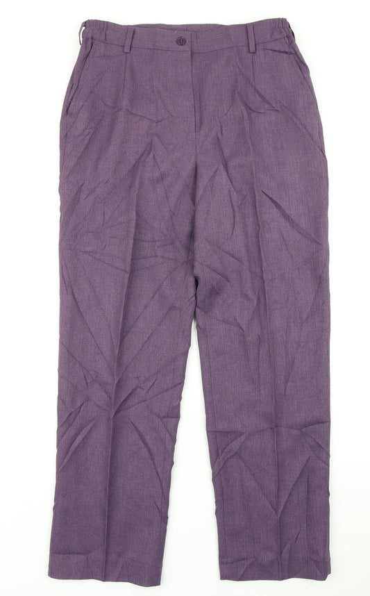 AproductZ Womens Purple   Dress Pants Trousers Size 12 L25 in