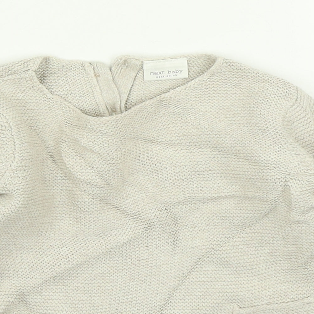 NEXT Girls Beige   Basic T-Shirt Size 6-9 Months