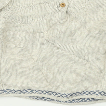 Brand and care label for Next girls’ beige basic t-shirt, size 6-9, months