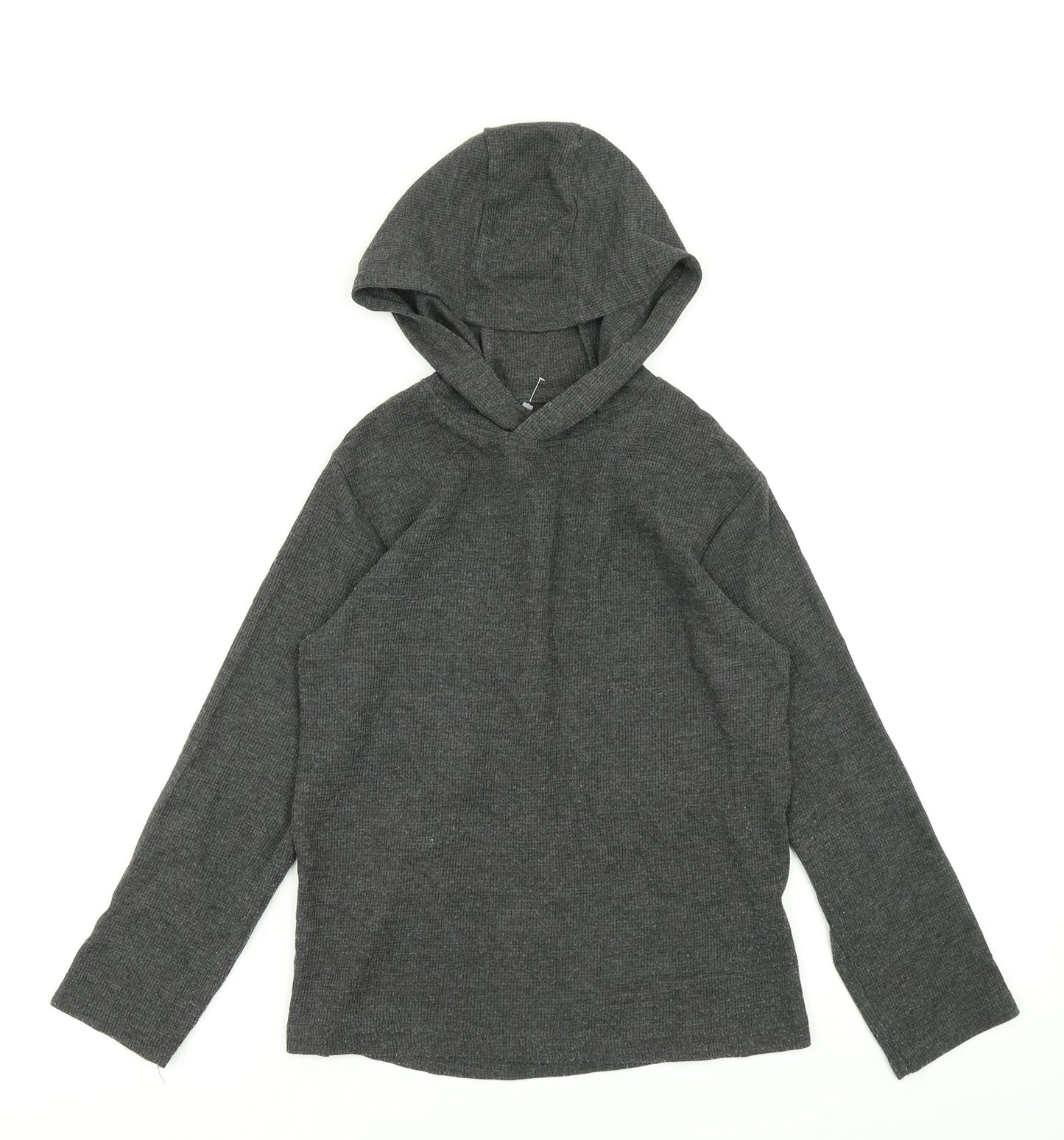 Primark Boys Grey  Knit Pullover Hoodie Size 8-9 Years
