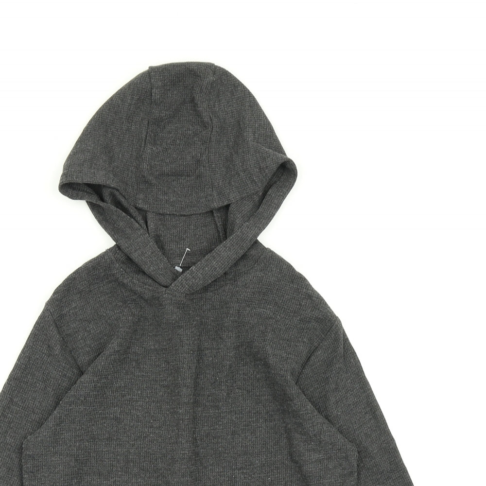 Primark Boys Grey  Knit Pullover Hoodie Size 8-9 Years