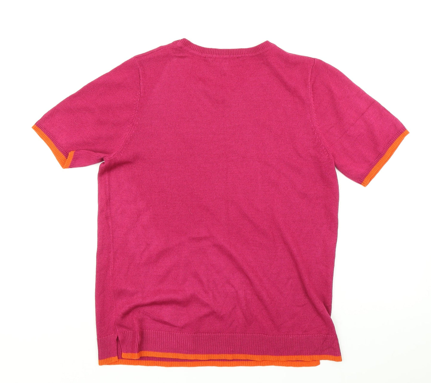 Bonmarché Womens Pink  Knit Basic T-Shirt Size 12