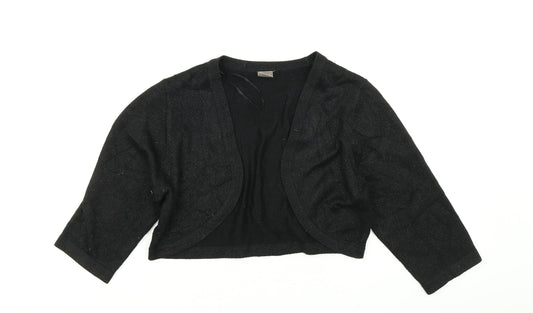 TU Womens Black  Knit Cardigan Jumper Size 12