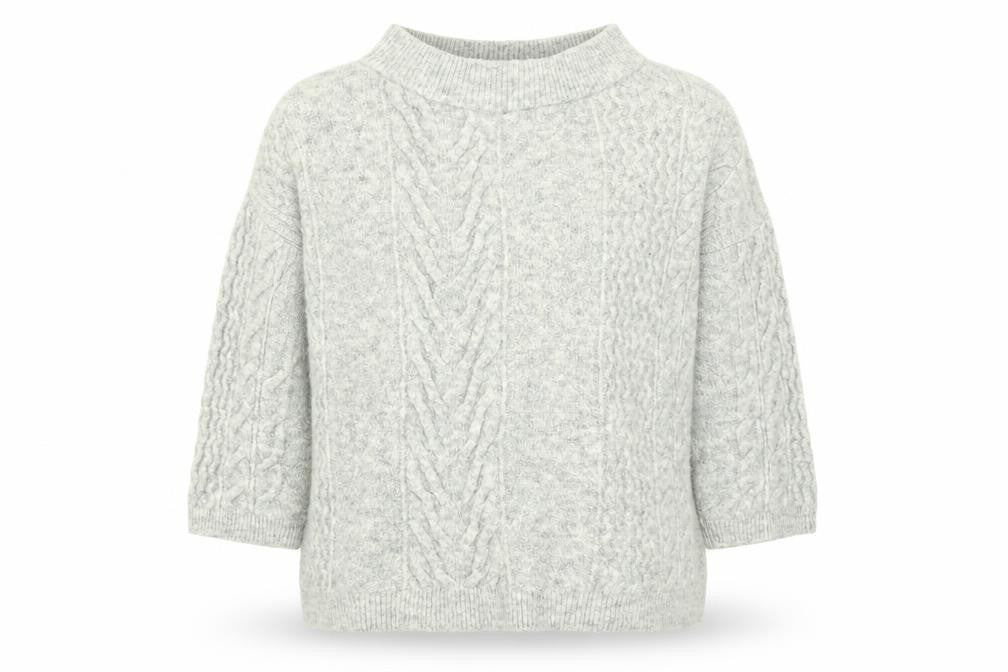 Next Womens Grey  Knit Pullover Jumper Size 14