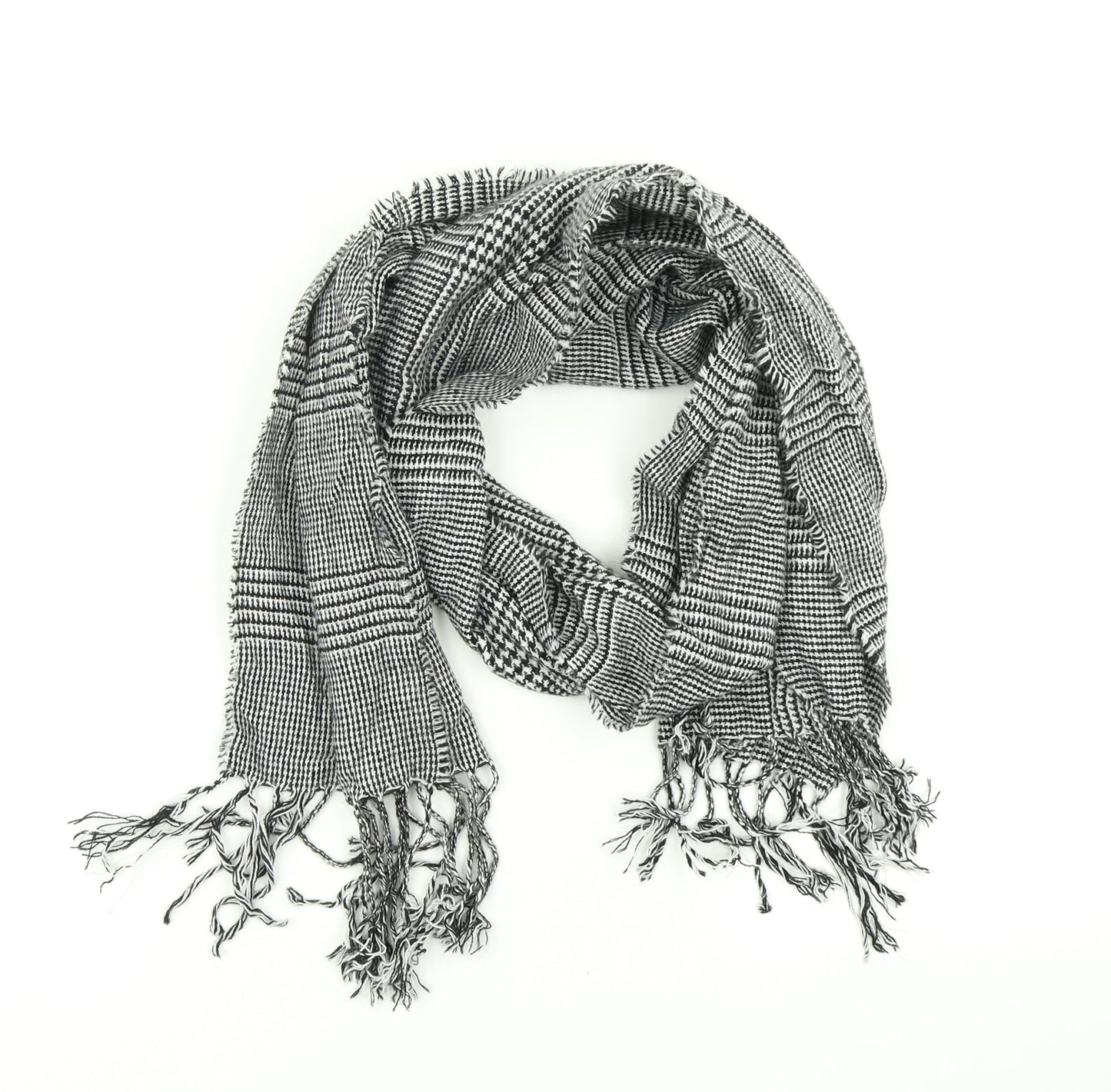 New Look Womens Black Check   Scarf