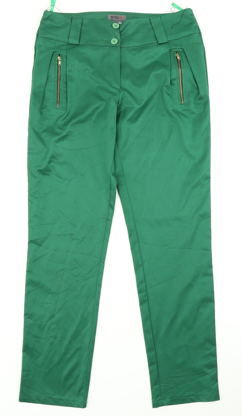 Miss Womens Green   Dress Pants Trousers Size 30 in L28 in