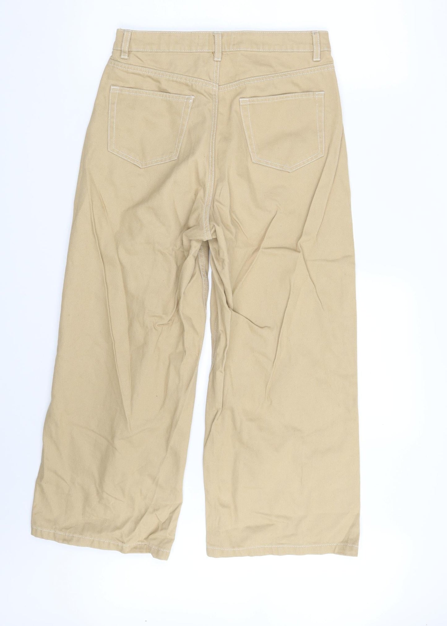 Denim & Co  Womens Beige  Denim Trousers  Size 10 L24 in