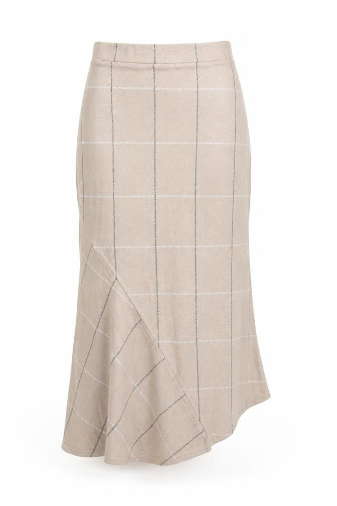 Figa Womens Beige Camouflage  A-Line Skirt One Size