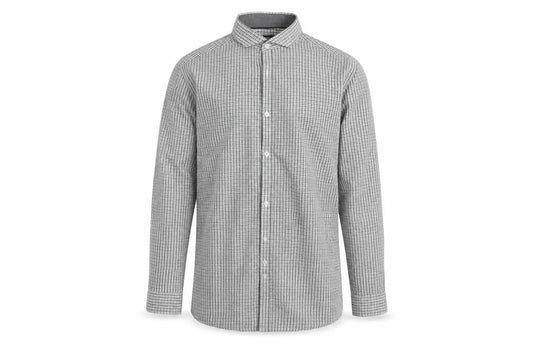 Cedarwood State Mens White Check Button-Up Size 15.5
