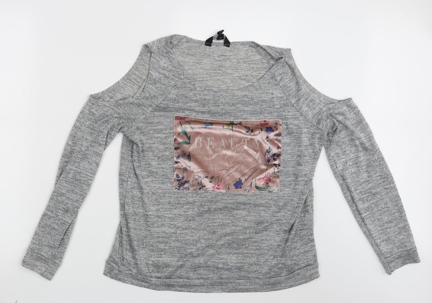 New Look Womens Grey   Pullover Sweatshirt Size 12