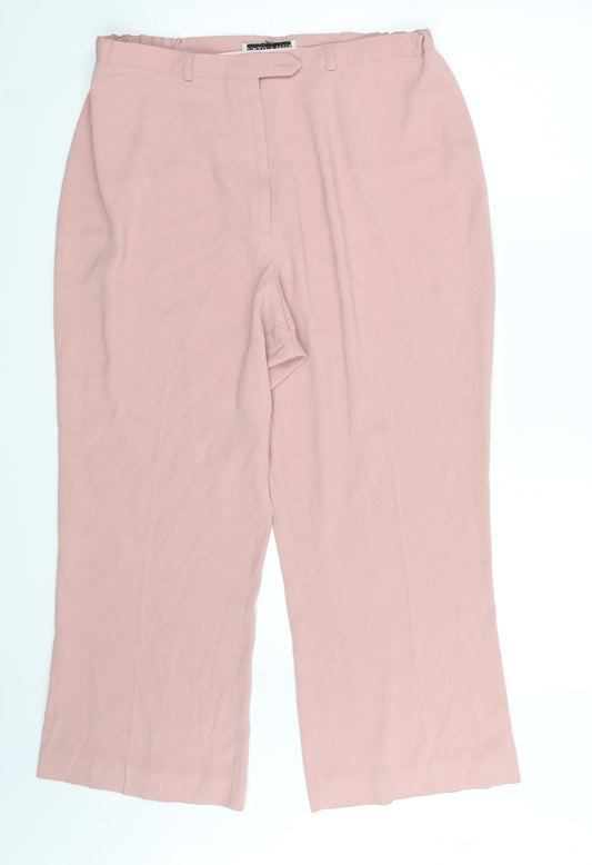 Claudia Stevens Womens Pink   Dress Pants Trousers One Size L25 in